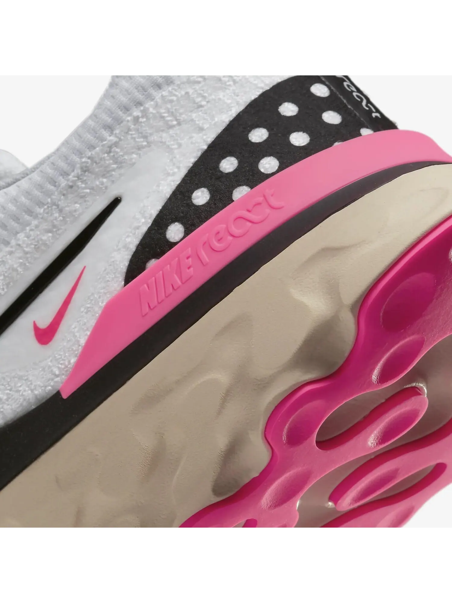Кроссовки Nike React Infinity Run Flyknit 3 — изображение 7 из 7, белый/бежевый/розовый