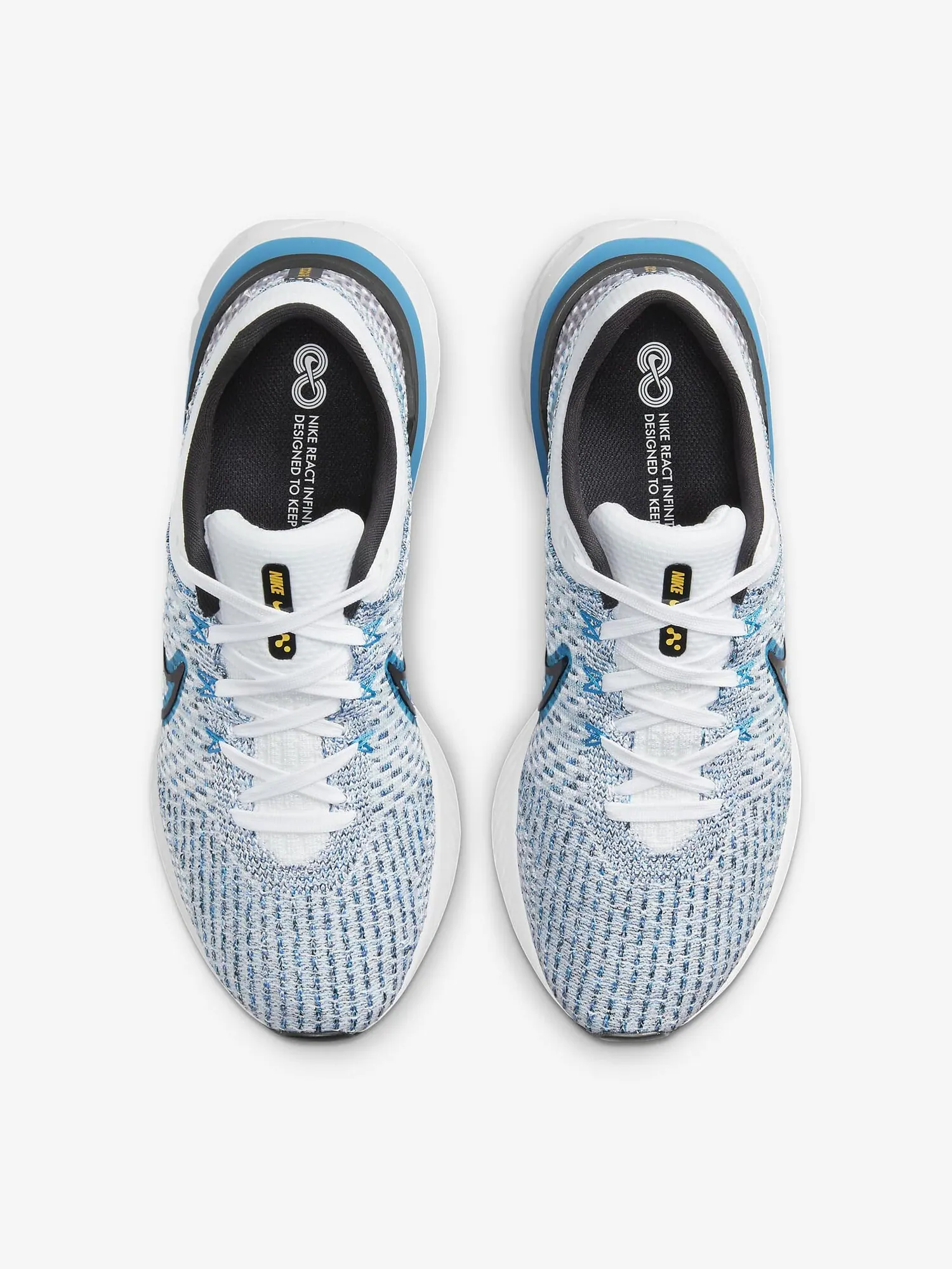 Кроссовки Nike React Infinity Run Flyknit 3 — изображение 3 из 7, белый/синий/черный