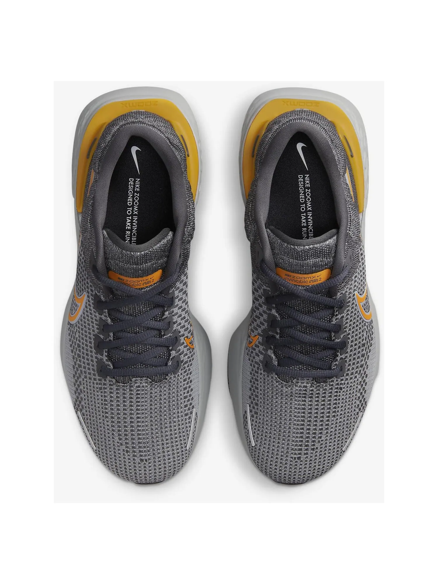 Кроссовки Nike Invincible Run 2 — изображение 3 из 7, серый/оранжевый