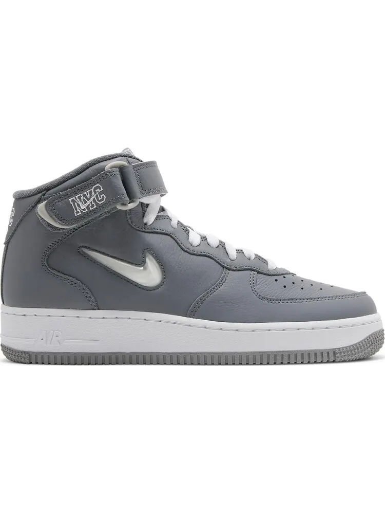 Кроссовки Nike Air Force 1 Mid Jewel QS 'NYC - Cool Grey' — изображение 1 из 8, серый