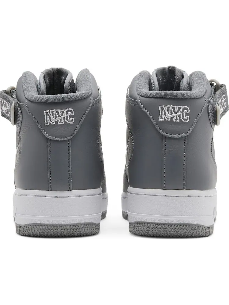 Кроссовки Nike Air Force 1 Mid Jewel QS 'NYC - Cool Grey' — изображение 6 из 8, серый
