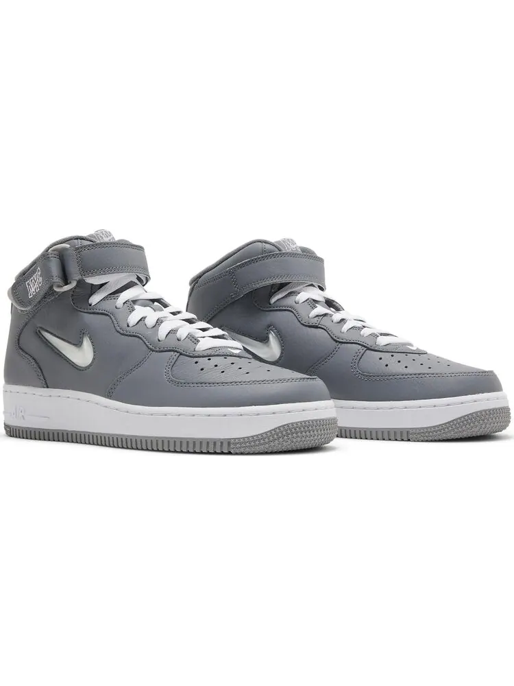 Кроссовки Nike Air Force 1 Mid Jewel QS 'NYC - Cool Grey' — изображение 8 из 8, серый
