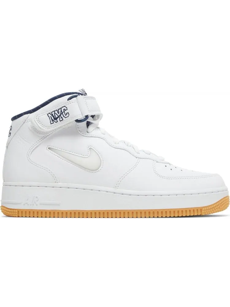 Кроссовки Nike Air Force 1 Mid Jewel QS 'NYC - Yankees' — изображение 1 из 9, белый
