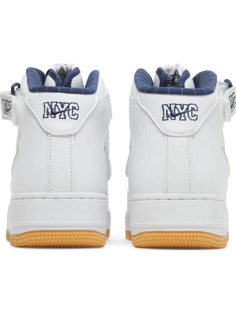 Кроссовки Nike Air Force 1 Mid Jewel QS 'NYC - Yankees' — изображение 6 из 9, белый