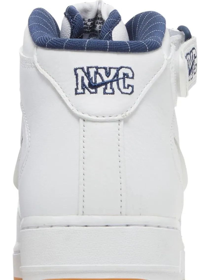 Кроссовки Nike Air Force 1 Mid Jewel QS 'NYC - Yankees' — изображение 7 из 9, белый