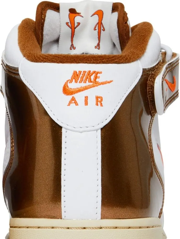 Кроссовки Nike Air Force 1 Mid QS 'Ale Brown' — изображение 7 из 8, белый