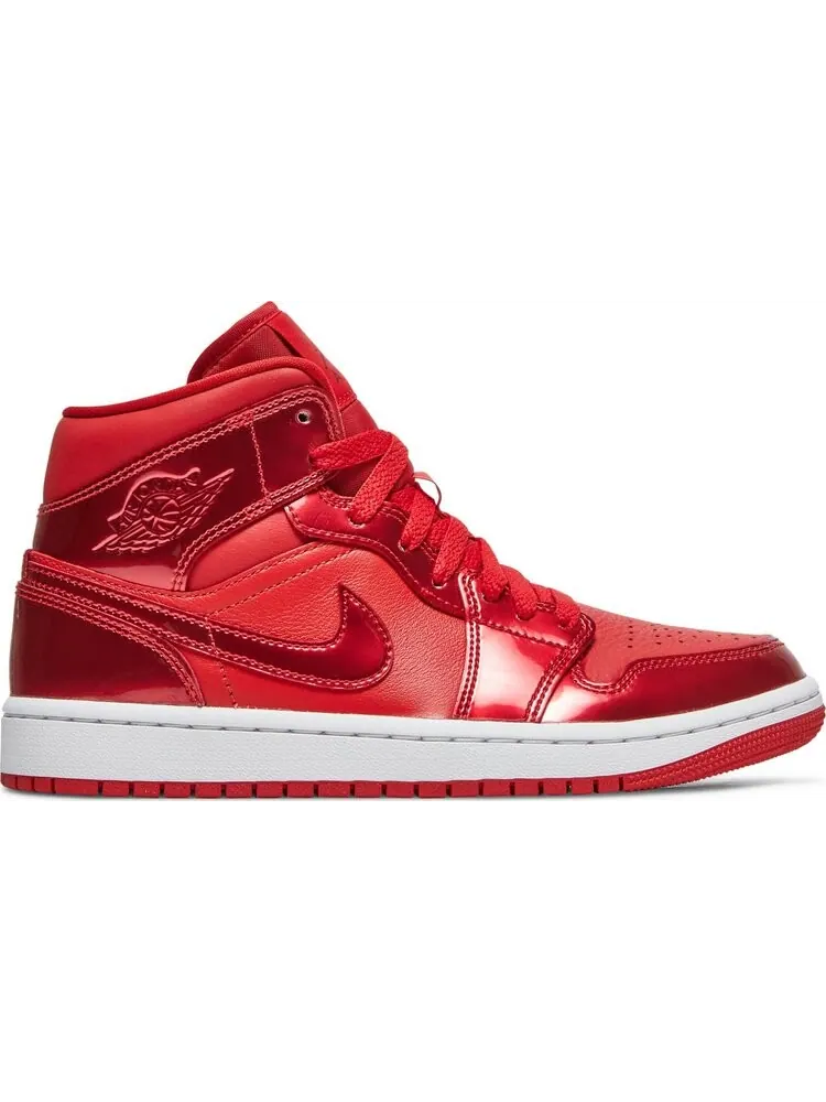 Кроссовки Wmns Air Jordan 1 Mid SE University Red Pomegranate — изображение 1 из 8, красный