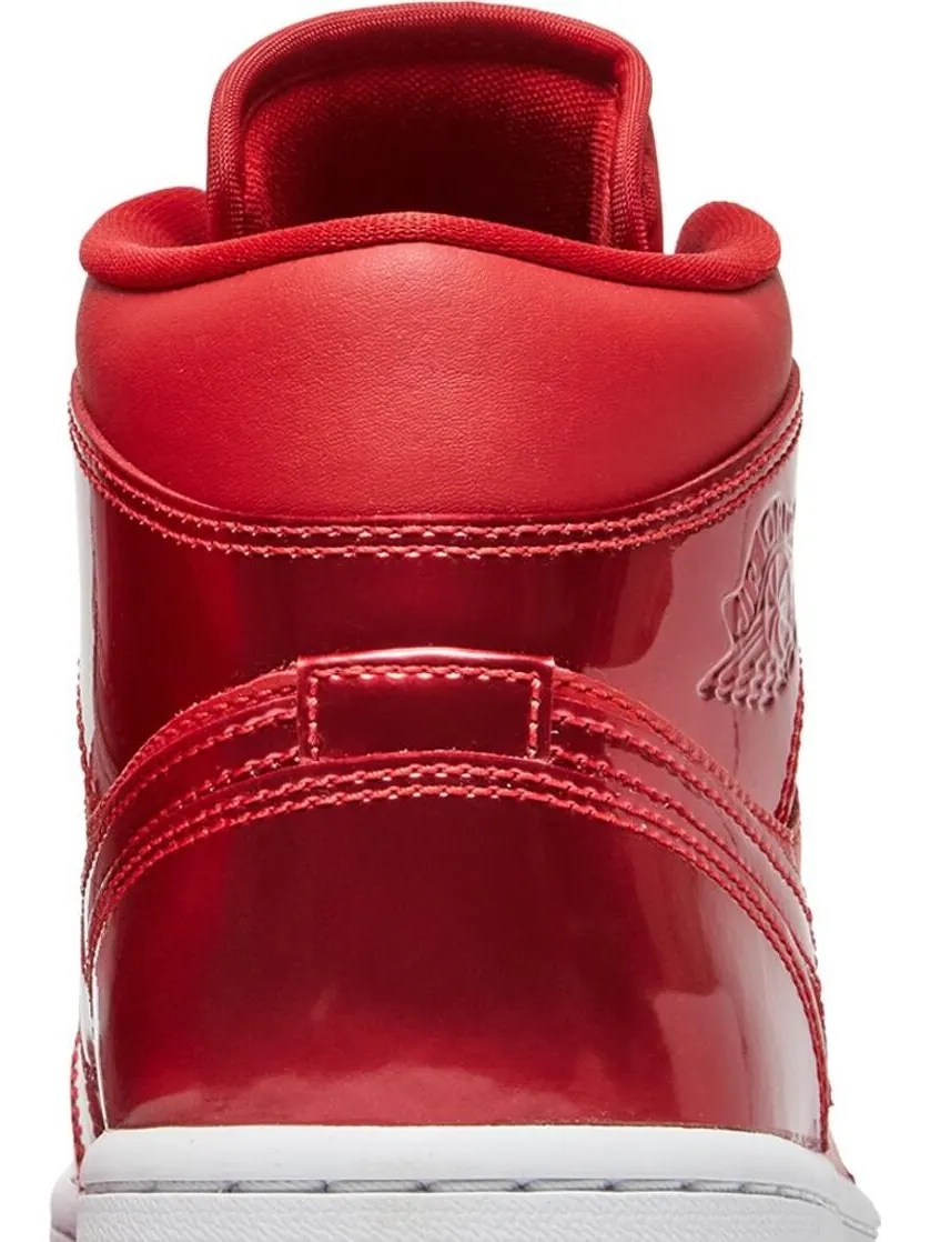 Кроссовки Wmns Air Jordan 1 Mid SE University Red Pomegranate — изображение 7 из 8, красный