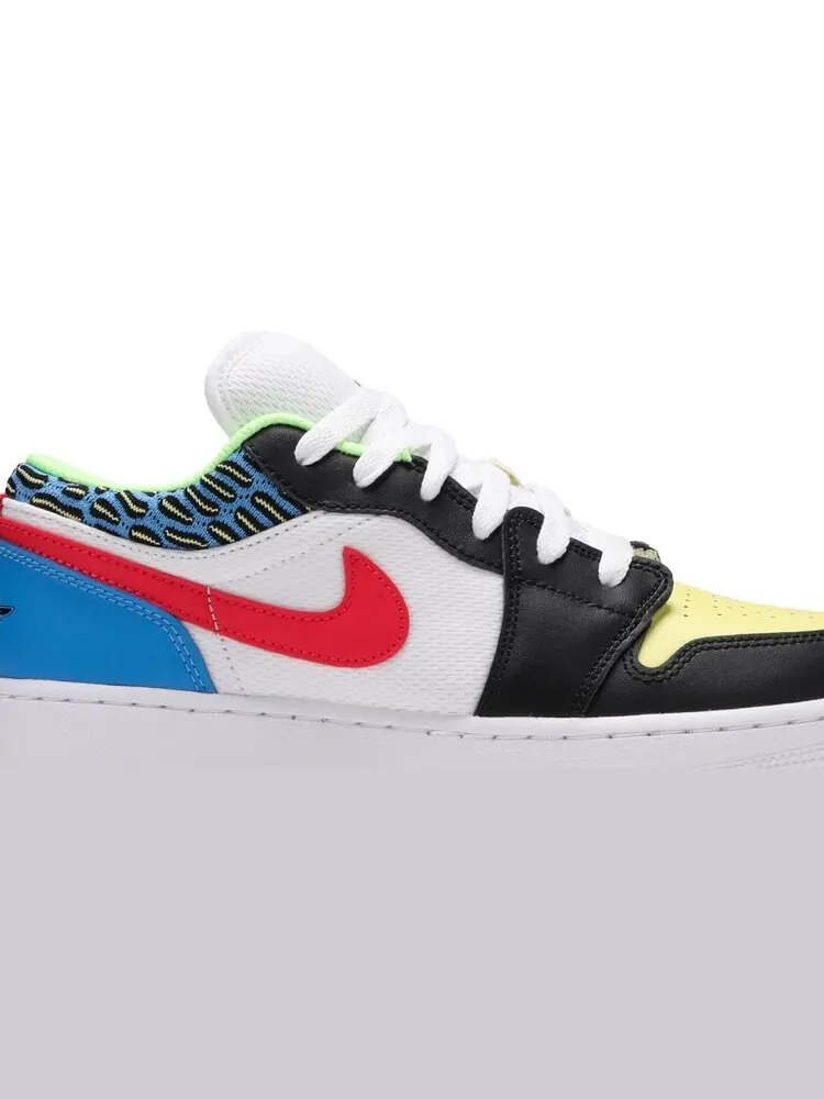 Кроссовки Air Jordan 1 Low GS Funky Patterns — изображение 2 из 8, белый