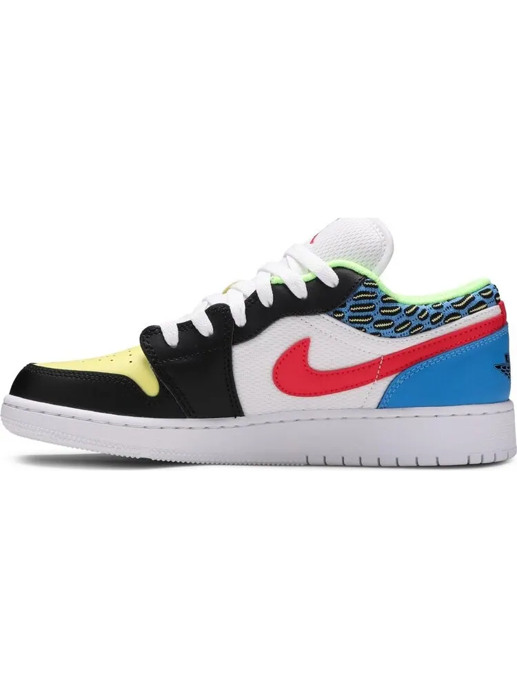 Кроссовки Air Jordan 1 Low GS Funky Patterns — изображение 3 из 8, белый