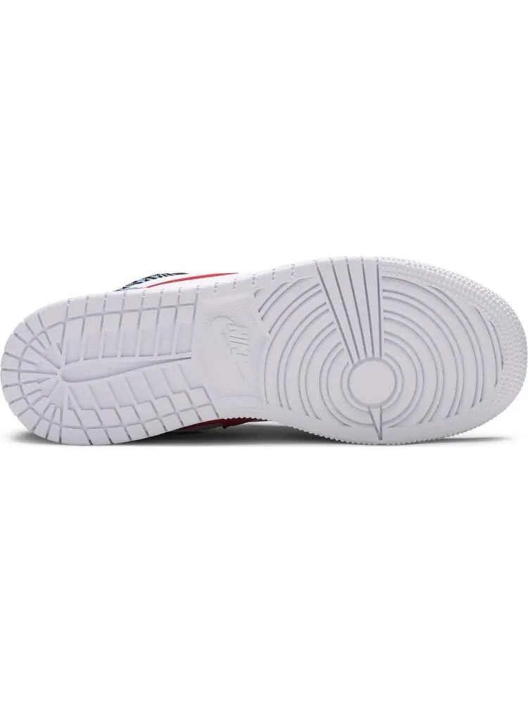 Кроссовки Air Jordan 1 Low GS Funky Patterns — изображение 4 из 8, белый