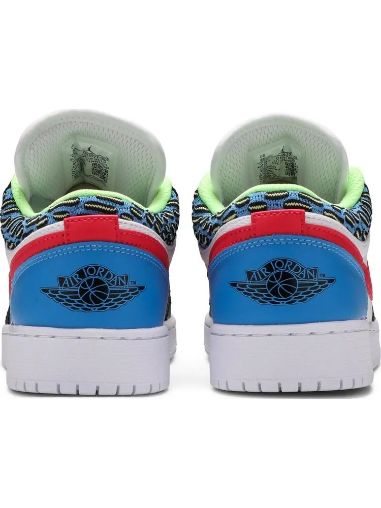 Кроссовки Air Jordan 1 Low GS Funky Patterns — изображение 6 из 8, белый