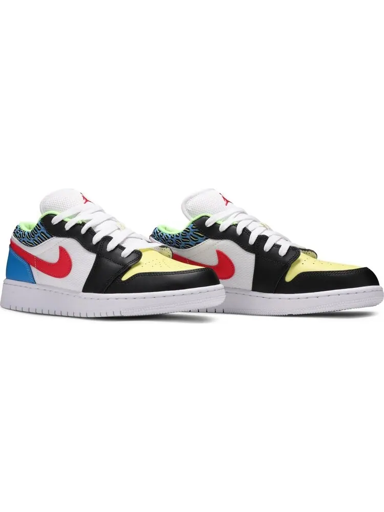 Кроссовки Air Jordan 1 Low GS Funky Patterns — изображение 8 из 8, белый