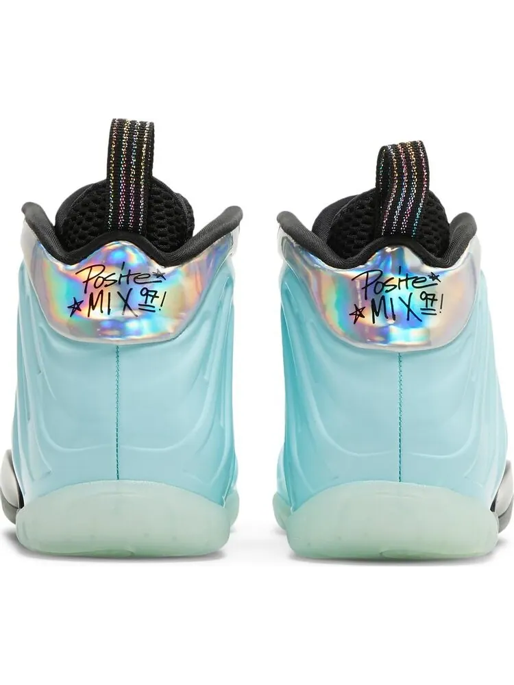 Кроссовки Nike Little Posite One GS 'Mixtape' — изображение 6 из 8, зеленый