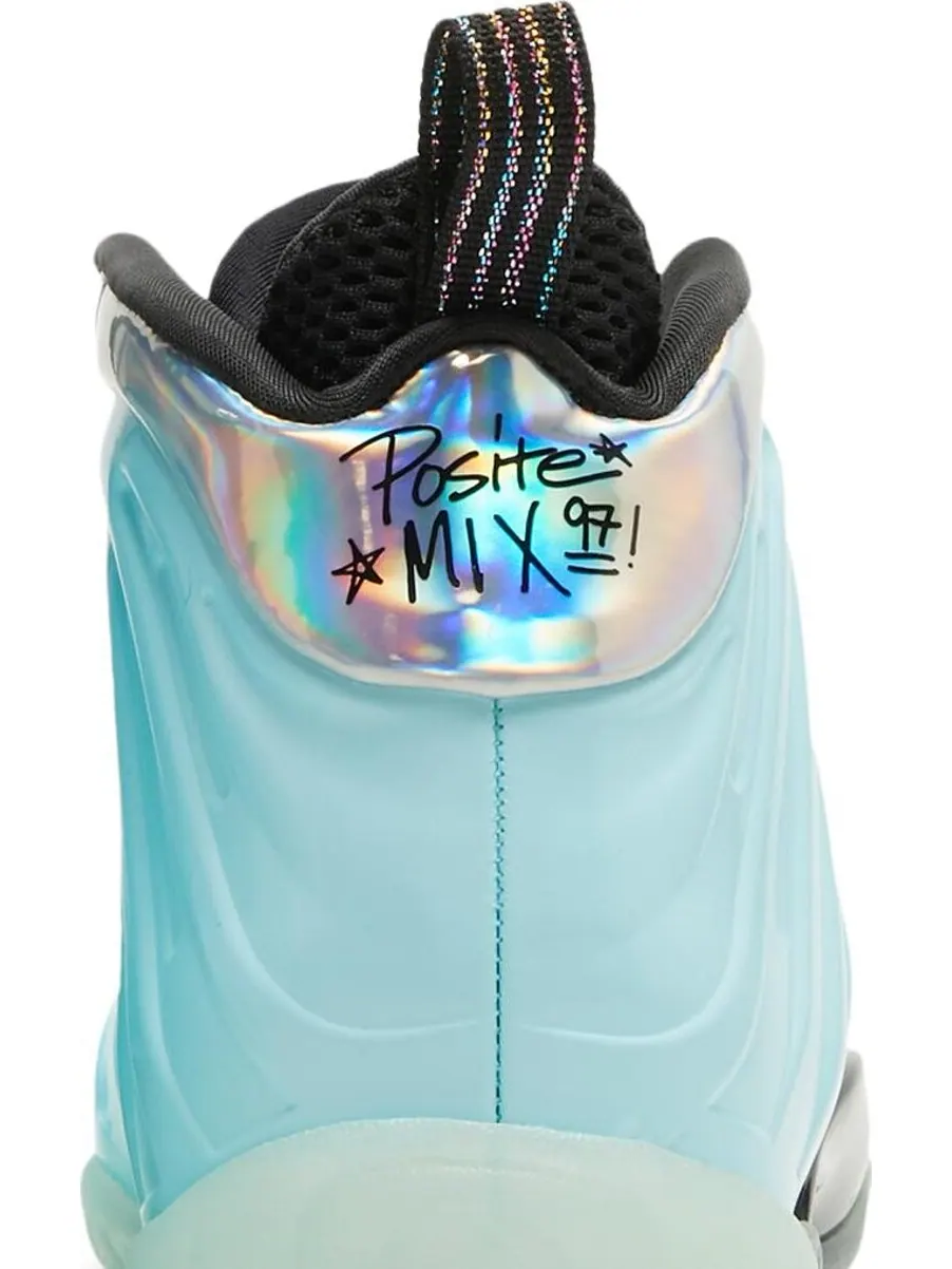 Кроссовки Nike Little Posite One GS 'Mixtape' — изображение 7 из 8, зеленый