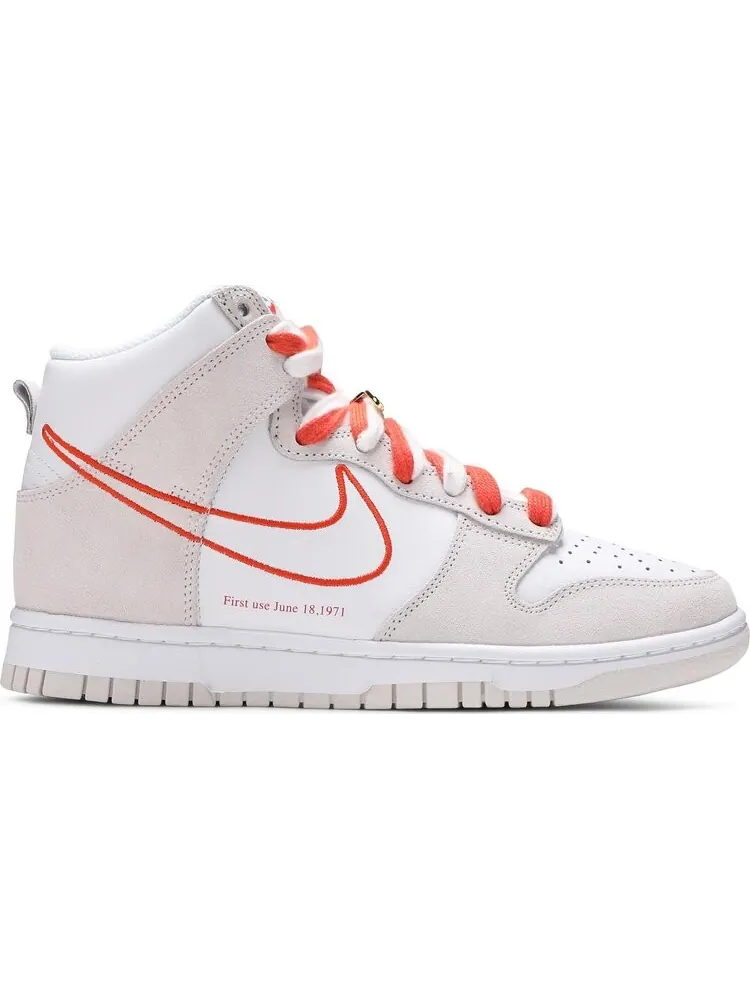 Кроссовки Nike Wmns Dunk High SE 'First Use Pack - White Orange' — изображение 1 из 8, белый