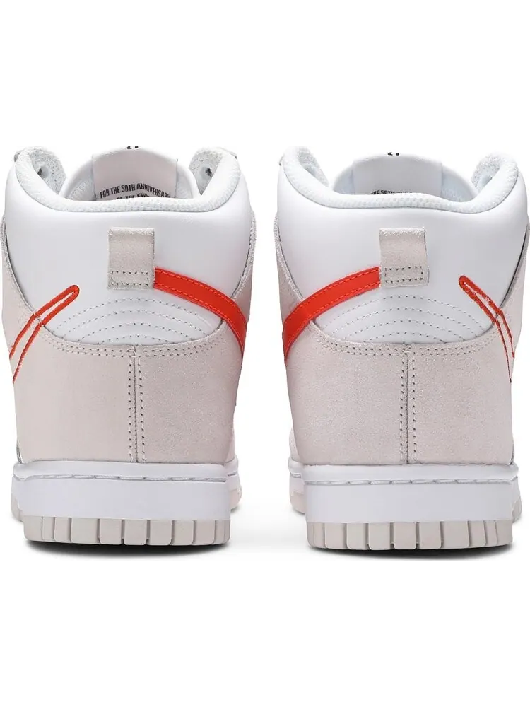 Кроссовки Nike Wmns Dunk High SE 'First Use Pack - White Orange' — изображение 6 из 8, белый