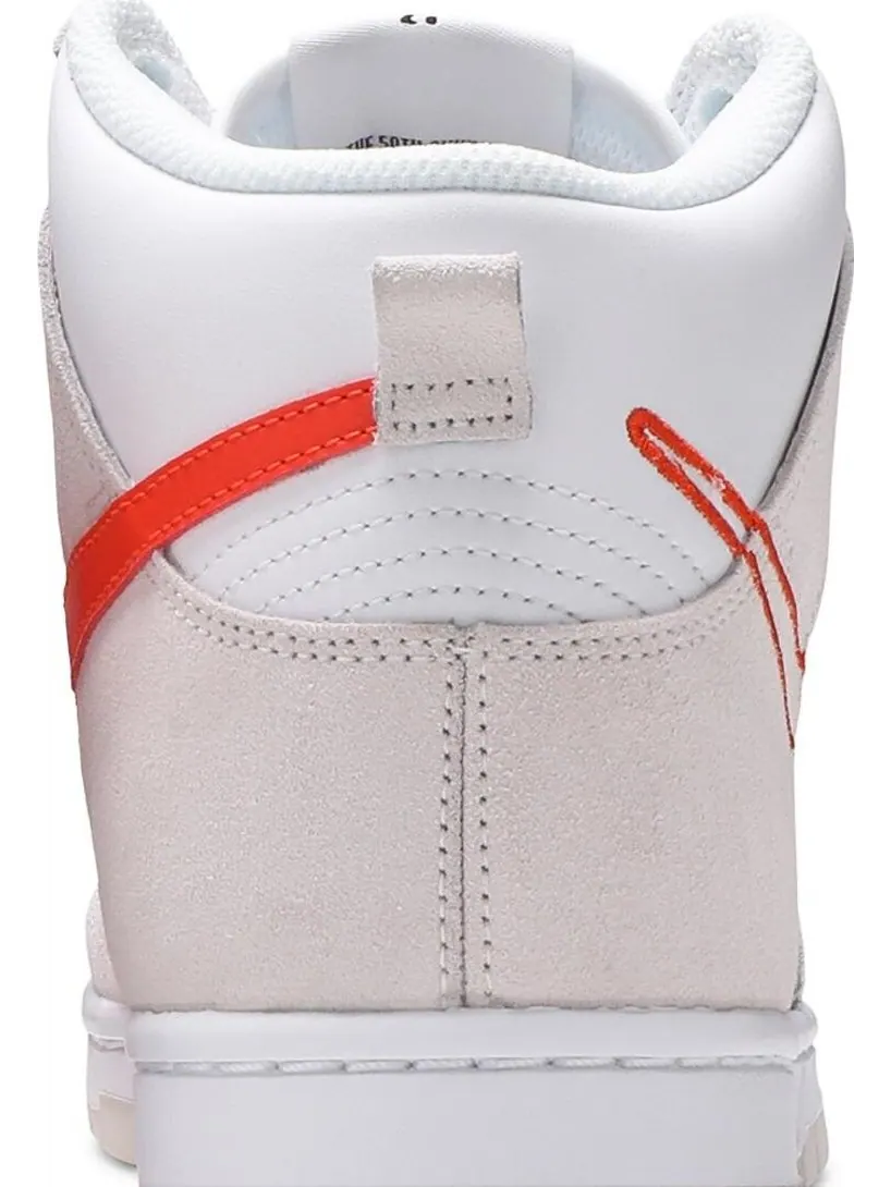 Кроссовки Nike Wmns Dunk High SE 'First Use Pack - White Orange' — изображение 7 из 8, белый