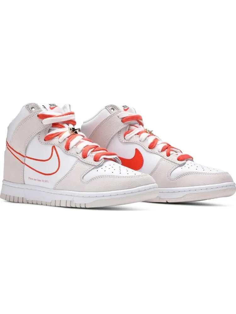 Кроссовки Nike Wmns Dunk High SE 'First Use Pack - White Orange' — изображение 8 из 8, белый
