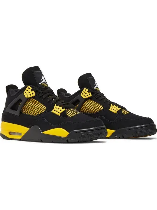 Кроссовки Air Jordan 4 Retro — изображение 2 из 10, черный