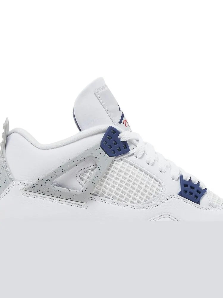 Кроссовки Air Jordan 4 Retro Midnight Navy — изображение 2 из 10, белый