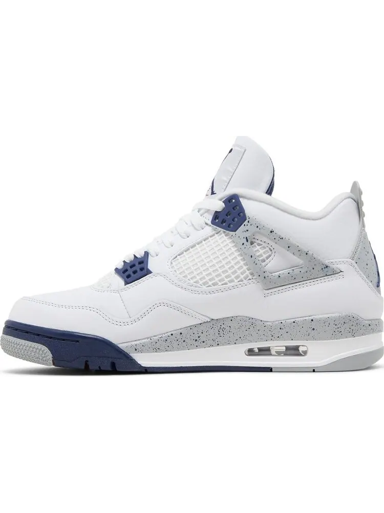 Кроссовки Air Jordan 4 Retro Midnight Navy — изображение 3 из 10, белый