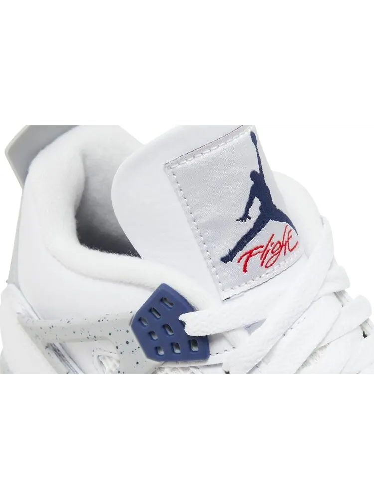Кроссовки Air Jordan 4 Retro Midnight Navy — изображение 9 из 10, белый
