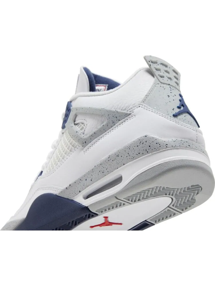 Кроссовки Air Jordan 4 Retro Midnight Navy — изображение 10 из 10, белый