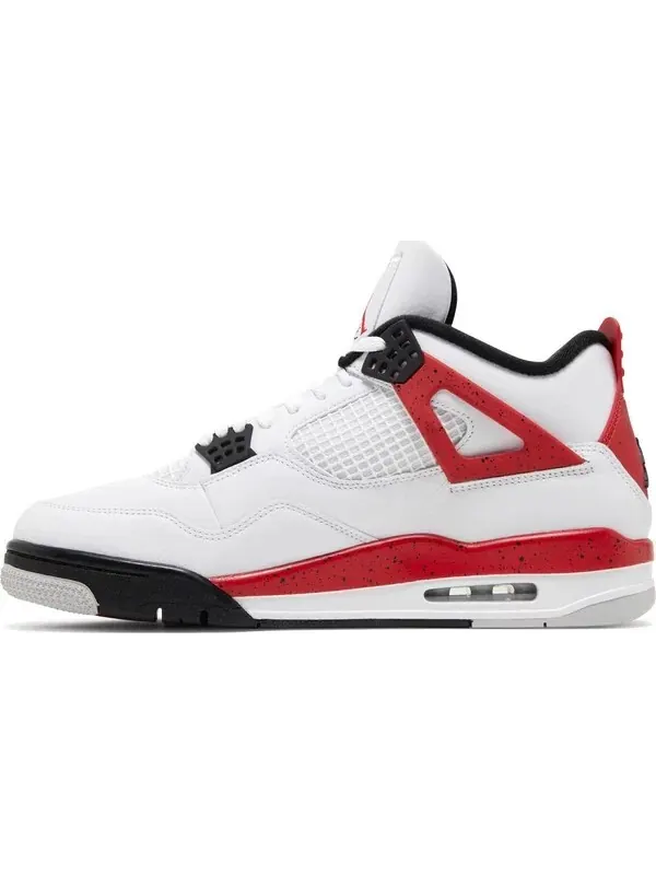 Кроссовки Air Jordan 4 Retro «Красный цемент» — изображение 2 из 6, белый