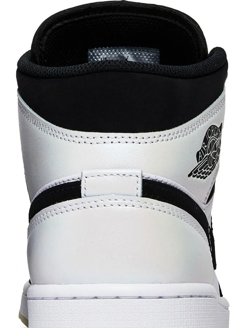 Кроссовки Air Jordan 1 Mid SE Diamond — изображение 7 из 10, белый