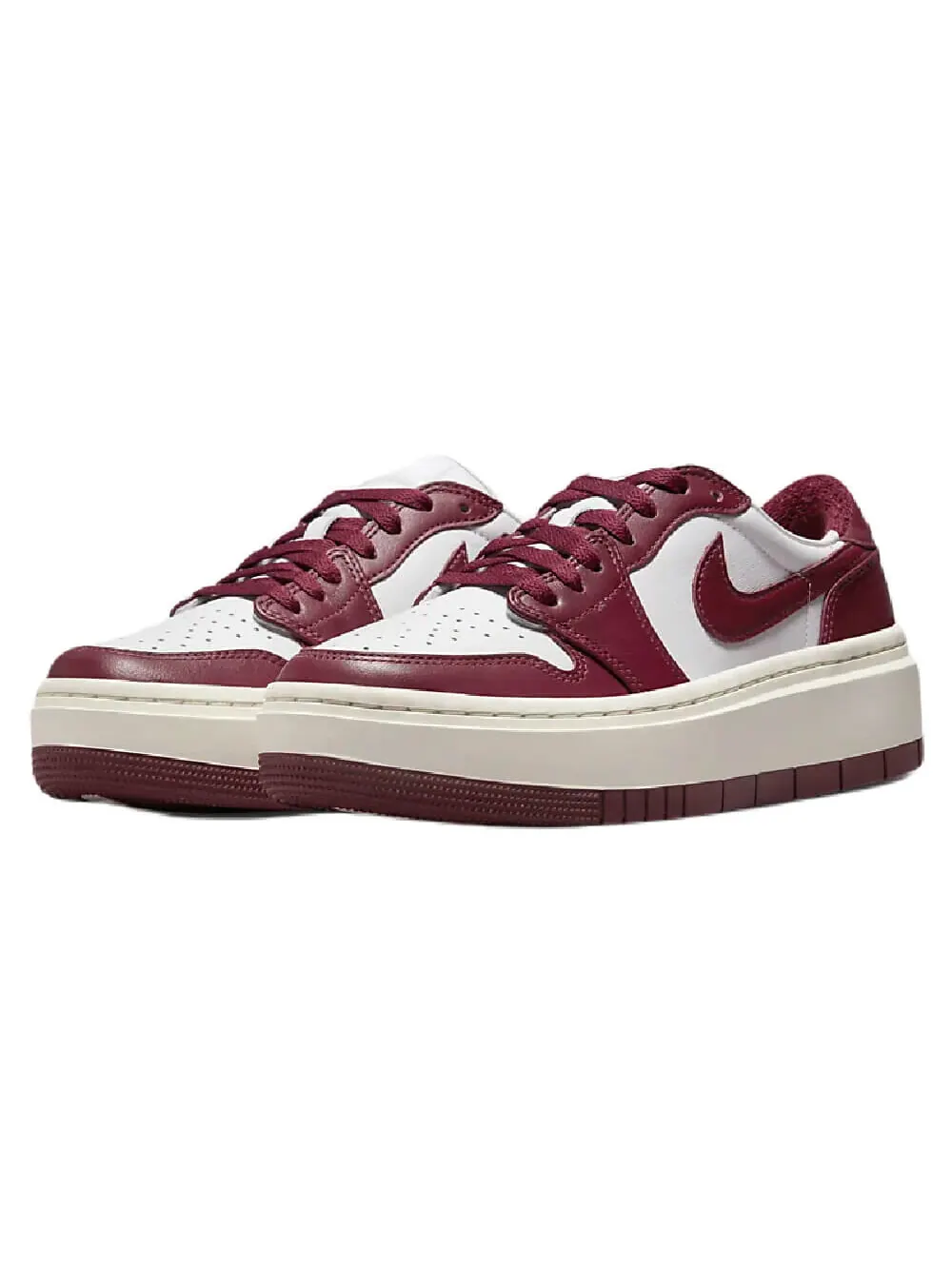 Кроссовки Nike Air Jordan 1 Elevate Low — изображение 2 из 7, темно-красный/бежевый