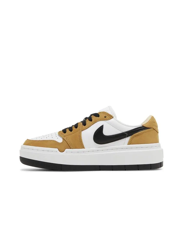 Кроссовки Air Jordan Wmns Air Jordan 1 Elevate Low 'Rookie of the Year' — изображение 4 из 9, золотистый/черный/белый