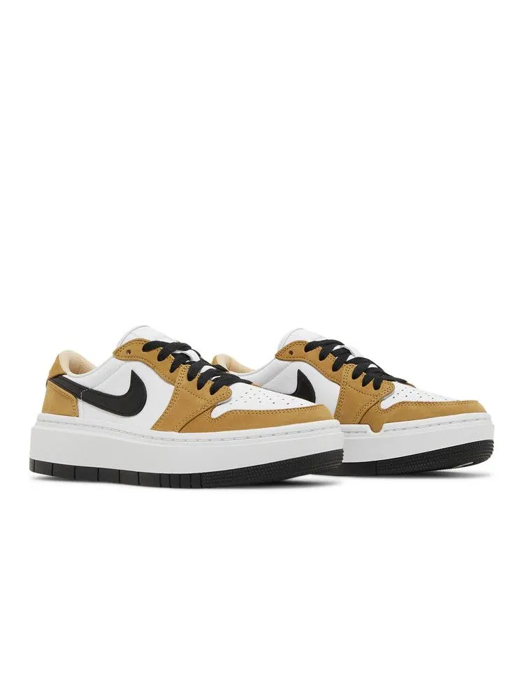 Кроссовки Air Jordan Wmns Air Jordan 1 Elevate Low 'Rookie of the Year' — изображение 9 из 9, золотистый/черный/белый