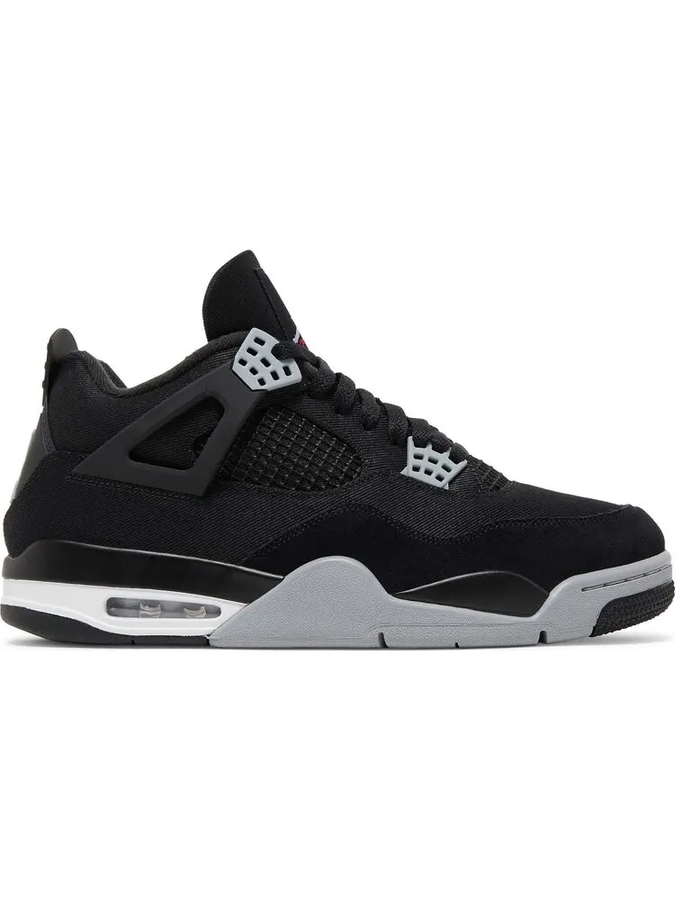 Кроссовки Air Jordan 4 Retro SE Black Canvas — изображение 1 из 10, черный