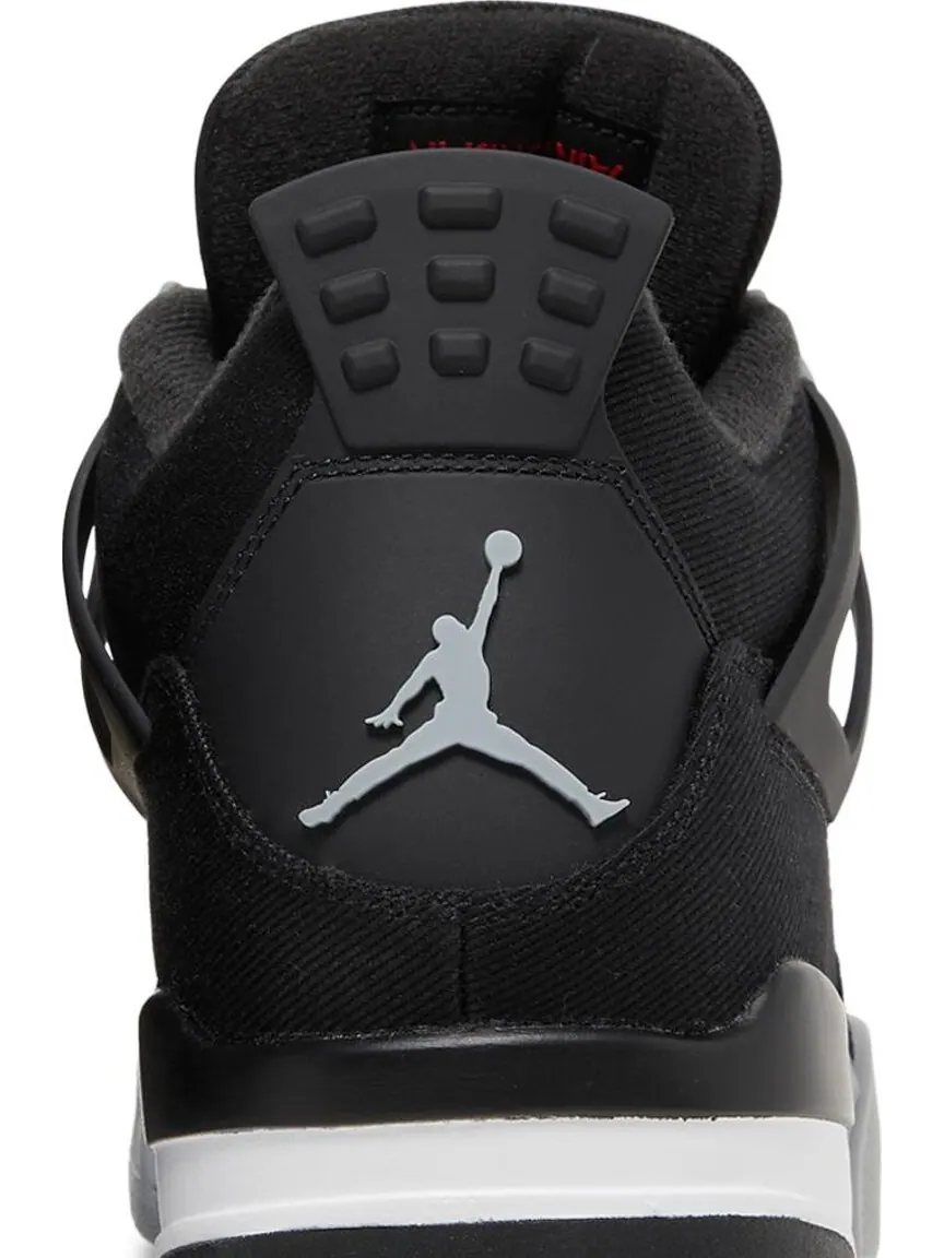 Кроссовки Air Jordan 4 Retro SE Black Canvas — изображение 7 из 10, черный