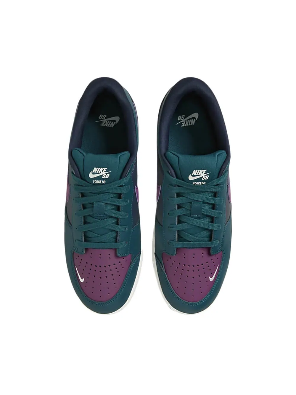 Скейтерские кеды Nike SB Force 58 Premium — изображение 2 из 5, сине-зеленый/фиолетовый