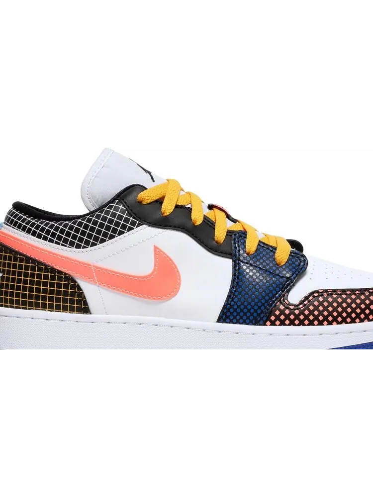 Кроссовки Air Jordan 1 Low MMD BG Multi Grid — изображение 2 из 8, мульти