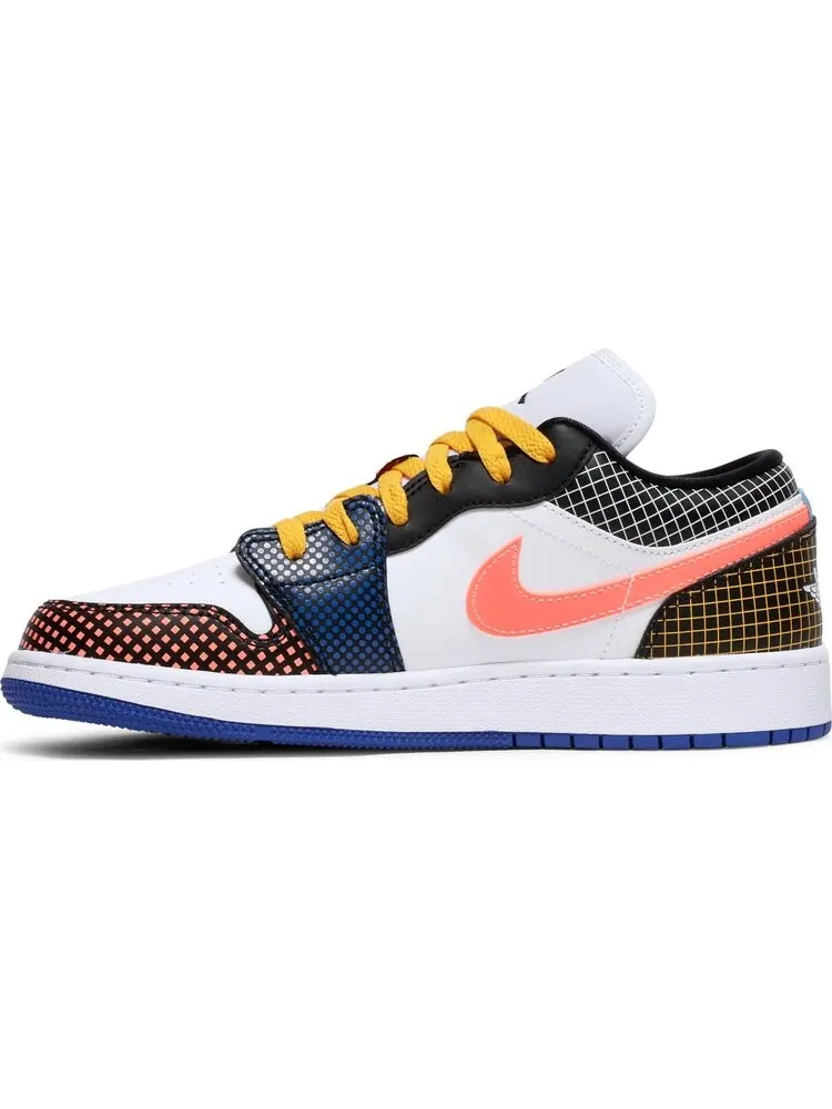 Кроссовки Air Jordan 1 Low MMD BG Multi Grid — изображение 3 из 8, мульти