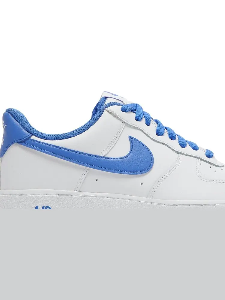 Кроссовки Nike Air Force 1 '07 'White Medium Blue' — изображение 2 из 8, белый
