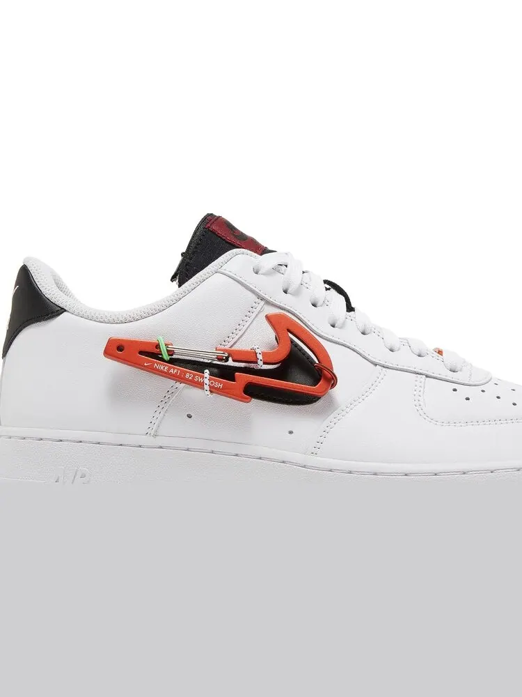 Кроссовки Nike Air Force 1 '07 Premium 'Carabiner - White Habanero Red' — изображение 2 из 8, белый