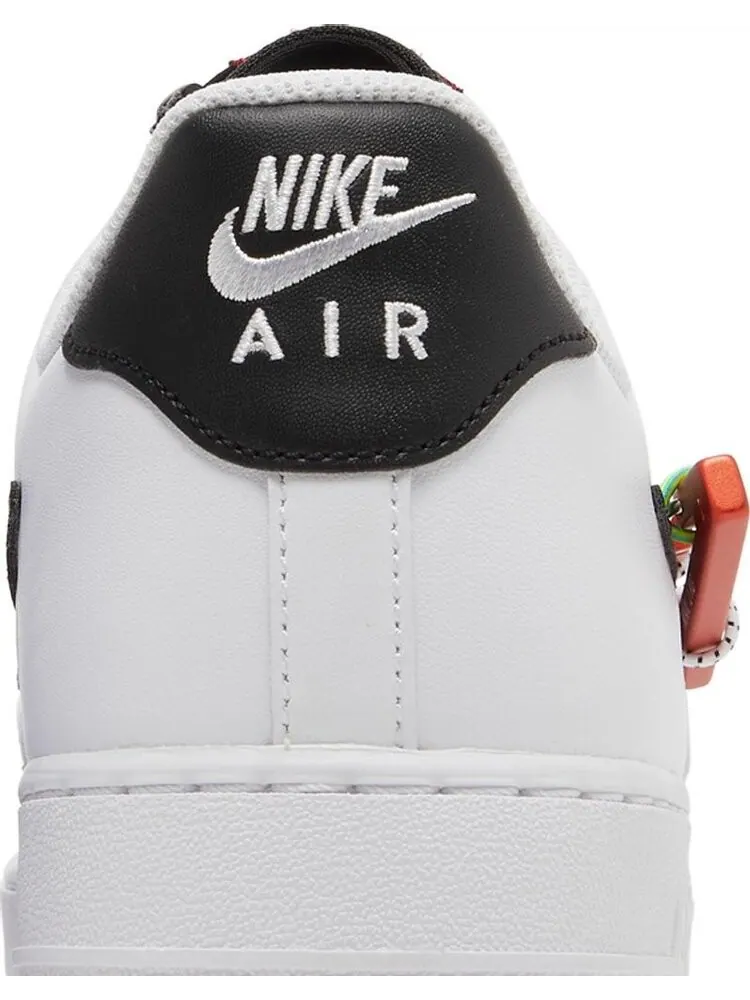 Кроссовки Nike Air Force 1 '07 Premium 'Carabiner - White Habanero Red' — изображение 7 из 8, белый