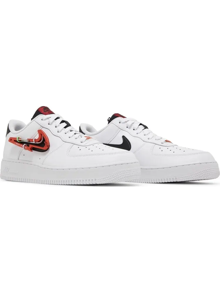 Кроссовки Nike Air Force 1 '07 Premium 'Carabiner - White Habanero Red' — изображение 8 из 8, белый
