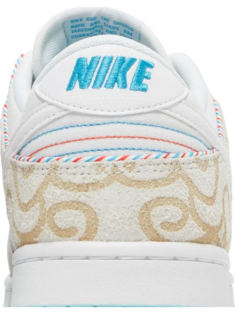 Кроссовки Nike Dunk Low SE 'Barber Shop - Grey' — изображение 7 из 8, серый