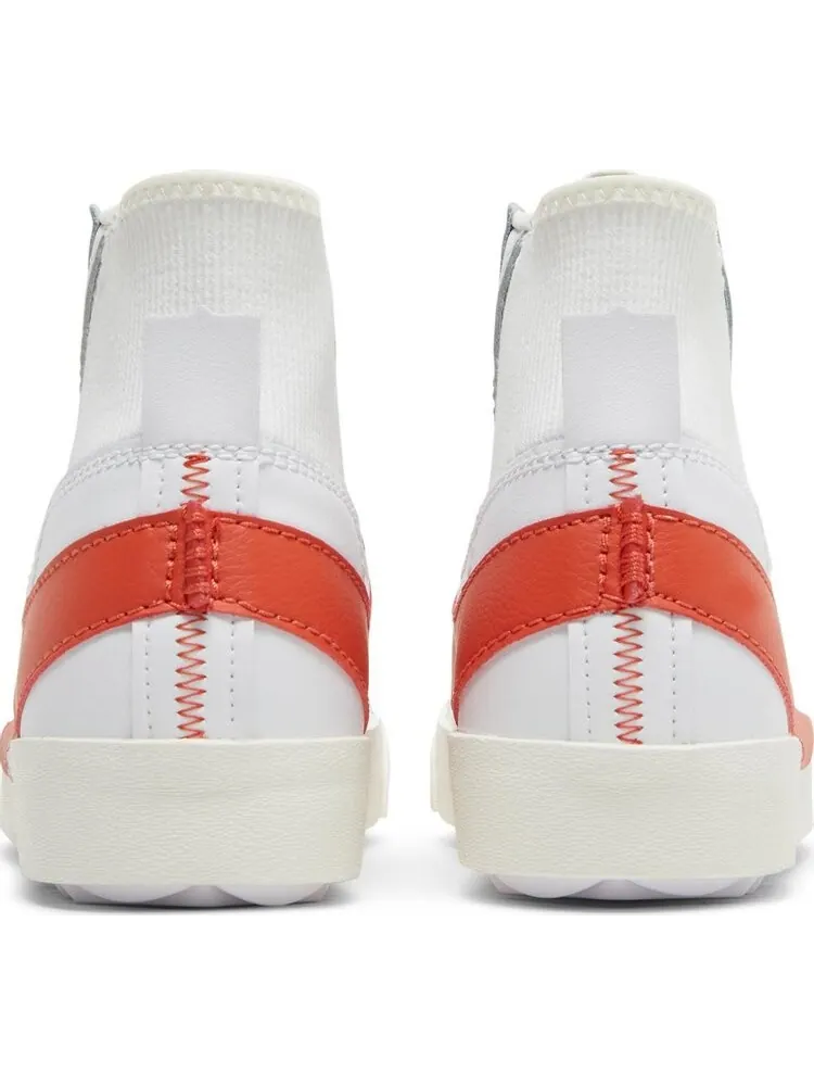 Кроссовки Nike Blazer Mid '77 Jumbo 'White Total Orange' — изображение 6 из 8, белый