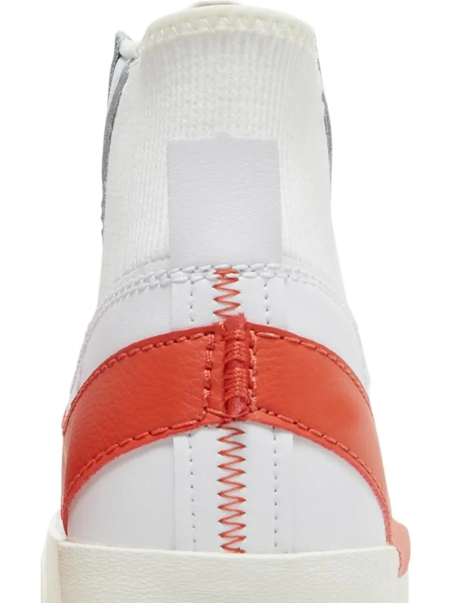 Кроссовки Nike Blazer Mid '77 Jumbo 'White Total Orange' — изображение 7 из 8, белый