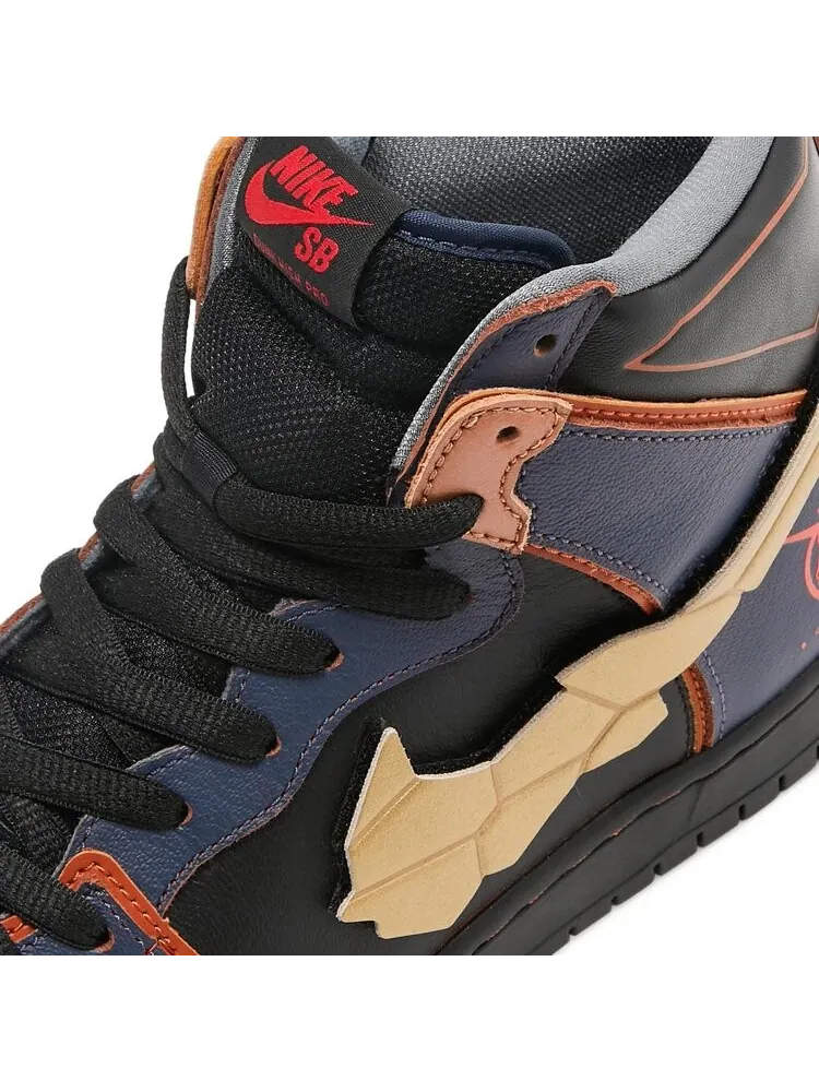 Кроссовки Nike Gundam x Dunk High SB 'Project Unicorn - Banshee Norn' — изображение 9 из 10, черный