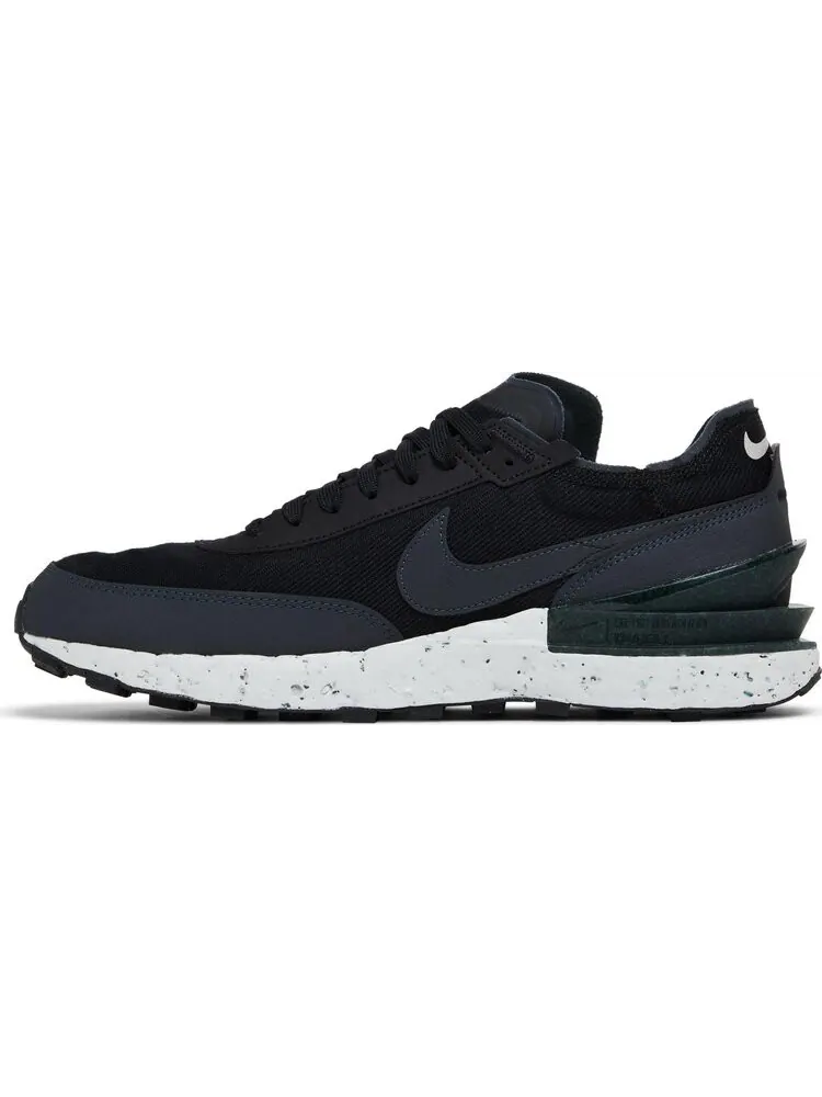 Кроссовки Nike Waffle One Crater 'Black Anthracite' — изображение 3 из 8, черный