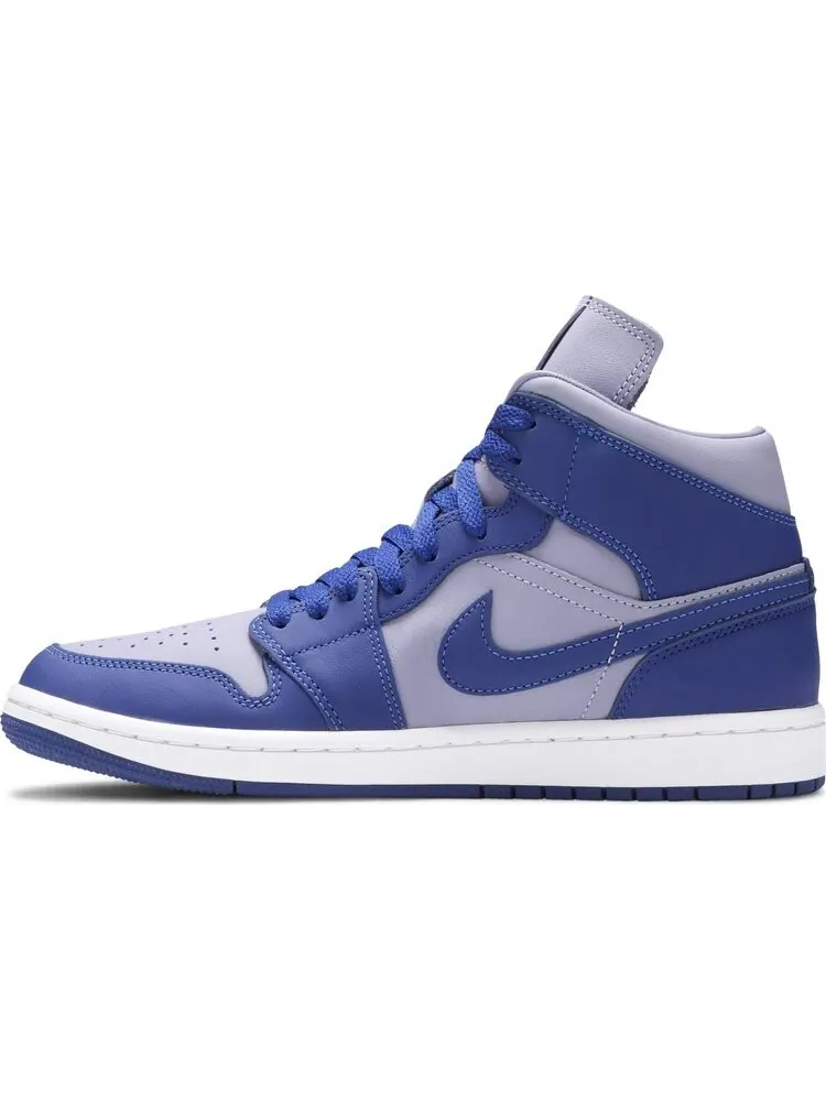 Кроссовки Wmns Air Jordan 1 Mid SE Iron Purple Deep Royal — изображение 3 из 8, фиолетовый