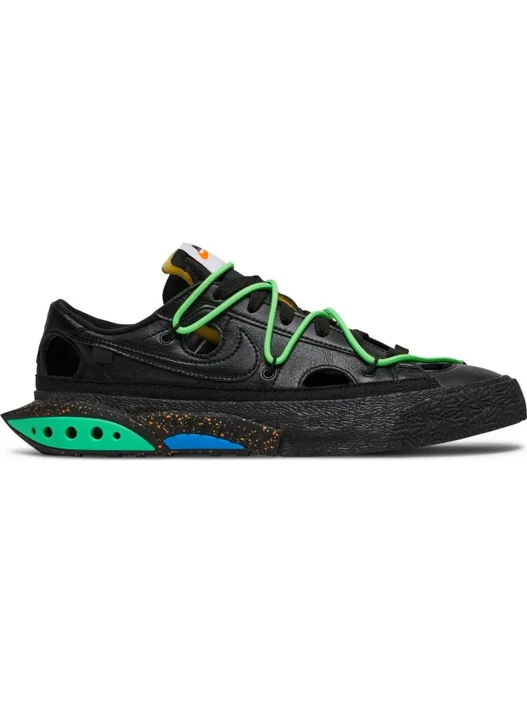 Кроссовки Nike Off-White x Blazer Low 'Black' — изображение 1 из 9, черный