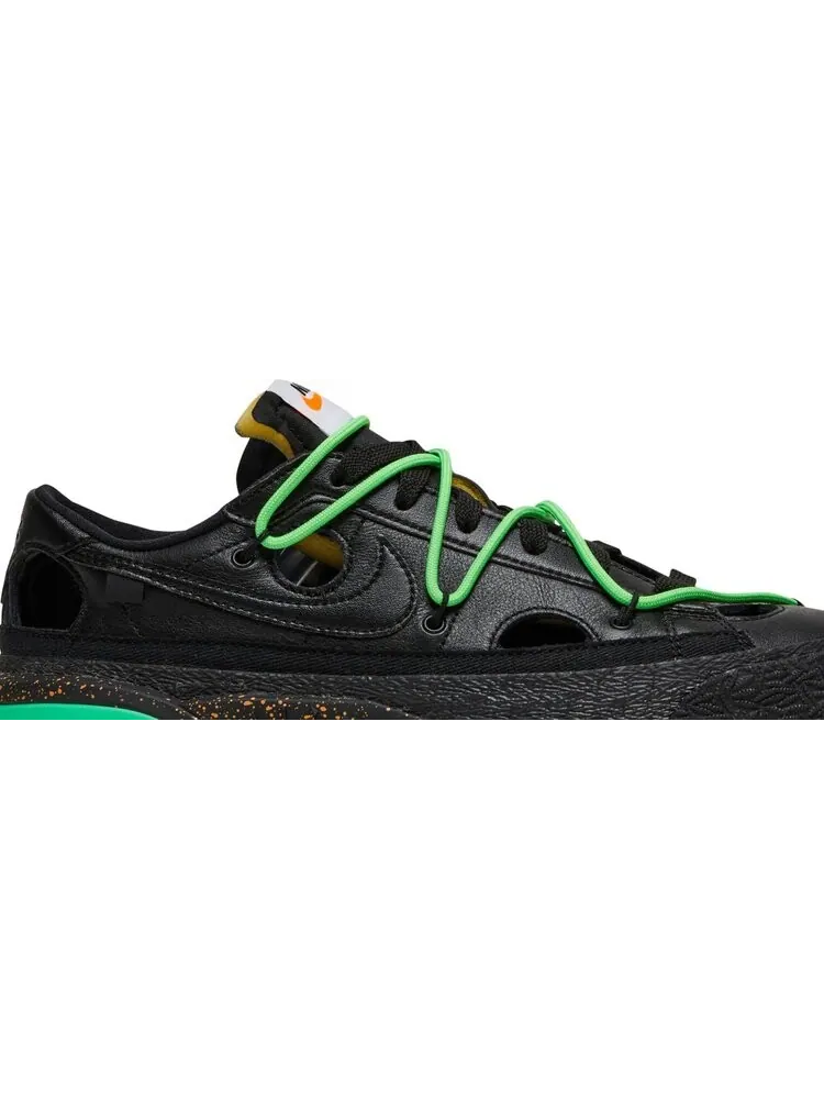 Кроссовки Nike Off-White x Blazer Low 'Black' — изображение 2 из 9, черный